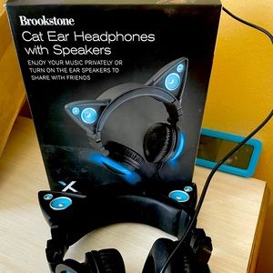 Brookstone cat ear headphones